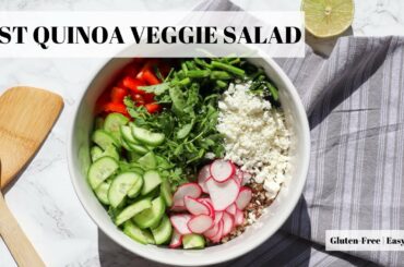 Best Quinoa Vegetable Salad! | Healthy, Easy, Protein-Packed