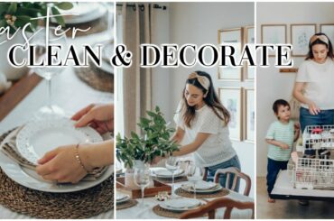 EASTER CLEAN AND DECORATE WITH ME 2020 + BUDGET EASTER BASKETS & HEALTHY MENU IDEAS! Justine Marie