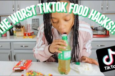Trying THE WORST TIKTOK FOOD HACKS | just jordyn #stayhome #withme