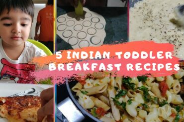 5 Indian breakfast recipes for toddlers | 2 से 5 साल के बच्चो का नास्ता | Weight gain foods
