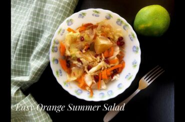 Orange Mediterranean Salad / Easy recipe / Summer cooking