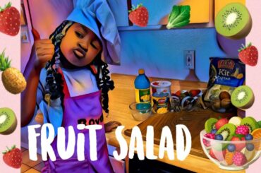 Yummy Fruit Salad 🍓🥝🥬 | Kids Recipes | Toddler Fun