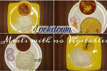 4 Lunch Ideas When You're Left With No Vegetables | Rajma Chawal | Andy Aloo | Lockdown 2020