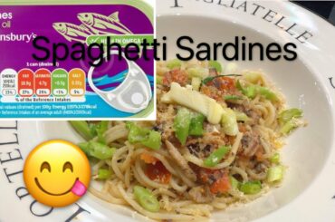 Spaghetti Sardines Recipe | Lockdown Food | No Meat Meal  Healthy Food