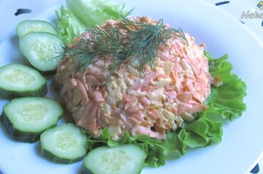 Cheese And Carrot Salad - Easy And Quickly Healthy Food Recipe