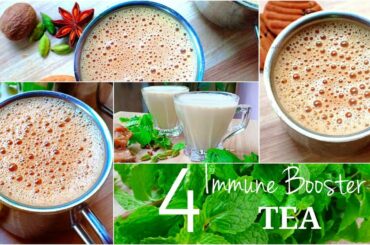 Immune Booster Tea Recipes | 4 Healthy Tea Recipes using Milk | Every day Tea Recipes