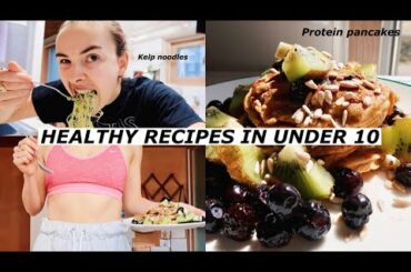 HEALTHY RECIPES YOU CAN MAKE IN UNDER 10 MINS: protein pancakes & kelp noodles w. pesto
