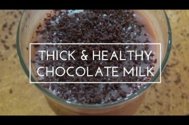 How to make thick and healthy chocolate milk with less milk || Chocolate milk || healthy choco milk