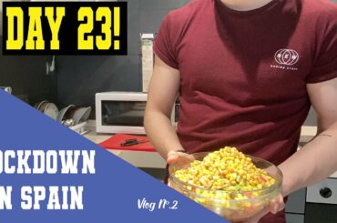 Lockdown in SPAIN 2020: Home WORKOUT + New HEALTHY RECIPE!(Day 23)