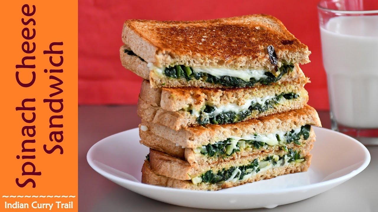 Spinach Cheese Sandwich | Easy Sandwich Ideas for kids | Evening Snacks Spinach Cheese Sandwich | Easy Sandwich Ideas for kids | Evening Snacks