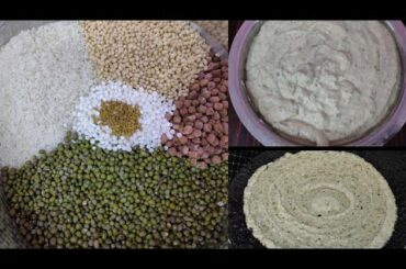 Instant Healthy Breakfast Recipe, Quick Breakfast Recipe, No Fermentation, Protein Dosa, Multigrain