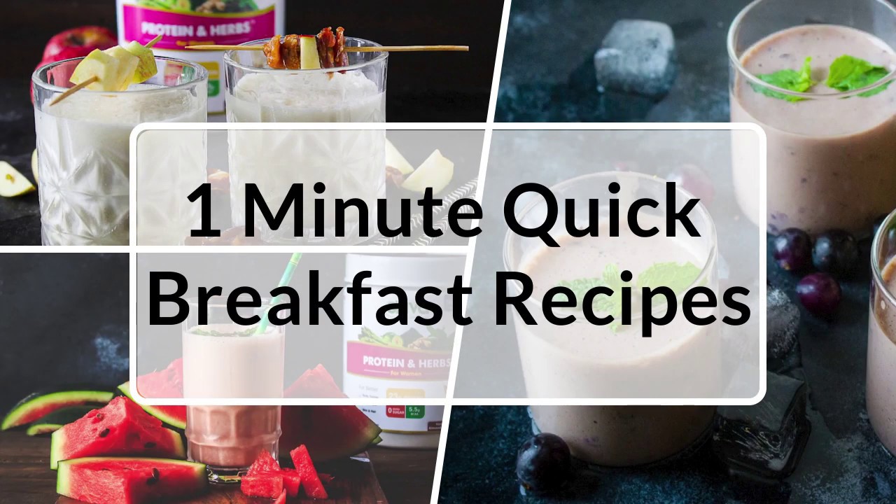 1 Minute Quick Breakfast Recipes | Healthy Weight Loss Recipes | OZiva TV 1 Minute Quick Breakfast Recipes | Healthy Weight Loss Recipes | OZiva TV