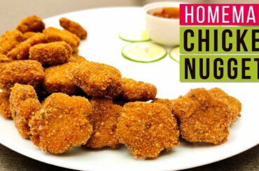 Homemade Chicken Nuggets Recipe | How to make Crispy Chicken Nuggets | Easy & Tasty Snack Recipe