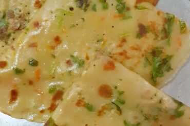 Healthy breakfast recipe | wheat flour dosa with egg|గోధుమ పిండి తో దోసెలు