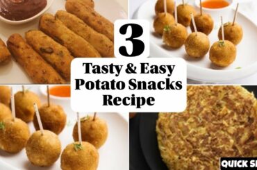 3-Potato Snacks Recipes | Quick Evening Snack Recipe | Very Tasty Evening Snack Recipe | yummy