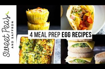 4 meal prep egg recipes | FRIDGE + FREEZER