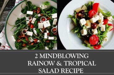 TASTY AND HEALTHY FITNESS SALAD - 2 healthy salad recipes for weight loss | easy salad recipes| 5