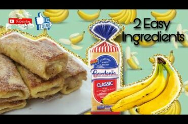 Banana bread toast/easy Ingredients and steps/healthy snack