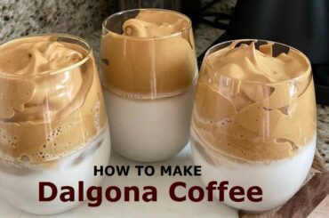 Dalgona Coffee Recipe | How to Make Whipped Coffee |  Dalgona Challenge || Punjabi Style Coffee