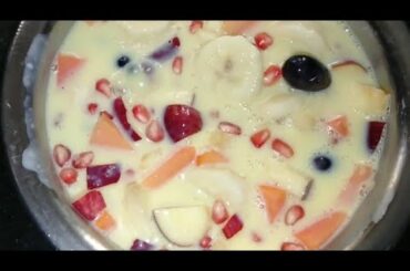 Fruit salad recipe healthy and tasty ಫ್ರೂಟ್ ಸಲಾಡ್ ರೆಸಿಪಿ ಮನೆಯಲ್ಲಿ ಟೇಸ್ಟಿಯಾಗಿ ಮಾಡುವ ವಿಧಾನ