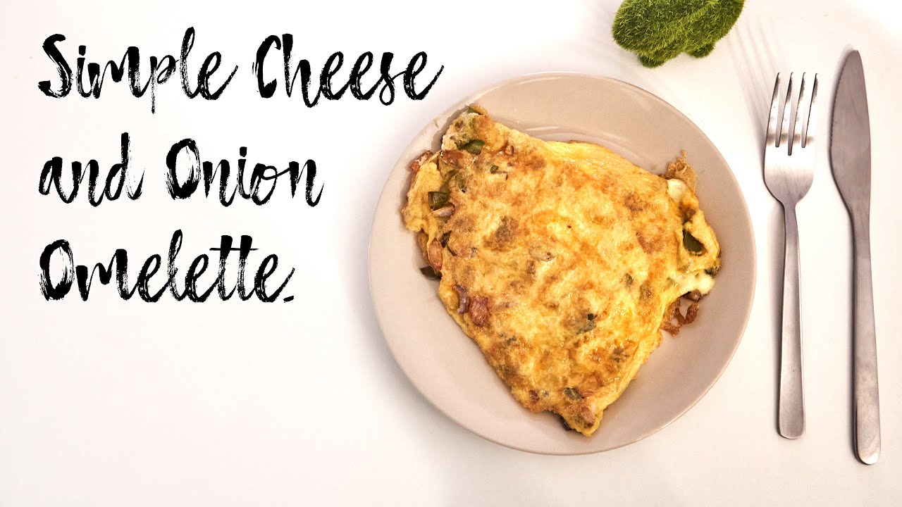 Simple Fluffy Cheese and Onion Omelette Recipe – Perfect Breakfast Simple Fluffy Cheese and Onion Omelette Recipe - Perfect Breakfast
