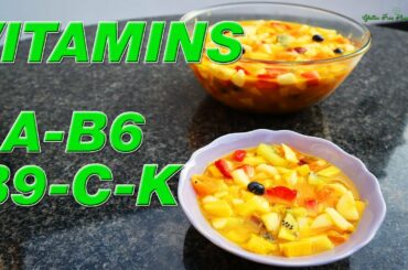 Fruit Salad | Vitamin A, B6, B9, C and K | Immune System Booster