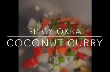Healthy Dinner Recipe/ Spicy Okra coconut Curry
