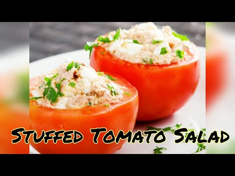 Tomato Stuffed Salad | Eating Time | Tomato Salad Recipe Tomato Stuffed Salad | Eating Time | Tomato Salad Recipe