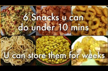 6 Instant snacks recipes - Snacks recipes - Quick evening snacks - Diwali snacks recipe - Snacks