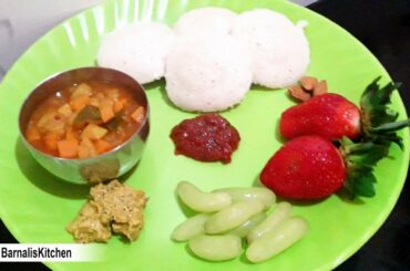 Lockdown Breakfast  - Idly with chutneys - Potato curry - healthy foods Recipe by barnaliskitchen