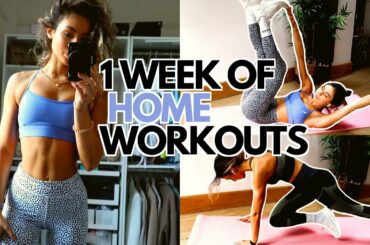 Full Week of HOME WORKOUTS | Lose fat & get fitter *FREE download*