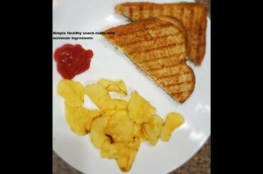 Veg Grilled Cheese Sandwich/ Quick Breakfast recipe/ Healthy snack recipe/street food/चीज सैंडविच