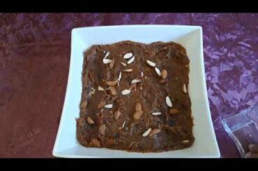 how to make Khajoor ka Halwa Recipe II Dates Halwa Healthy Food Iکھجور کا خلوا بنانا سیکھیں اردو میں