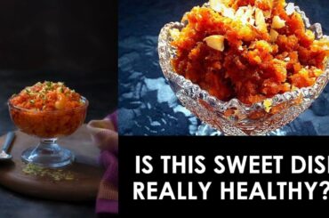 healthy gazar ka halwa recipe in hindi - gajar ka halwa sugar free | fitness recipe 6