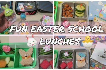 🐰🐣Fun EASTER Lunches + What They Ate | Bento Styled School Lunch Ideas