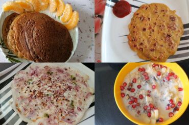 7 EASY & HEALTHY LOW OIL  BREAKFAST / SNACK RECIPES FOR THE LOCKDOWN WEEK| KRISHNA ROY MALLICK