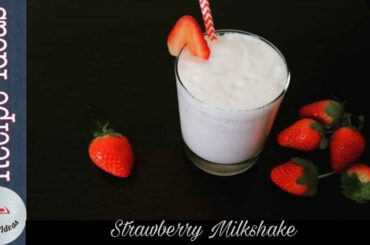 Strawberry Milkshake by Recipe Ideas| quick & healthy Shake | McDonald's Strawberry milkshake