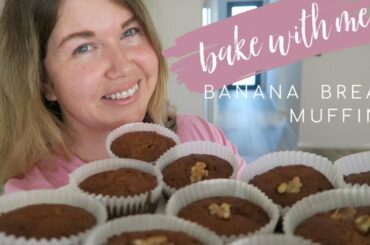 Bake With Me // BANANA BREAD MUFFINS