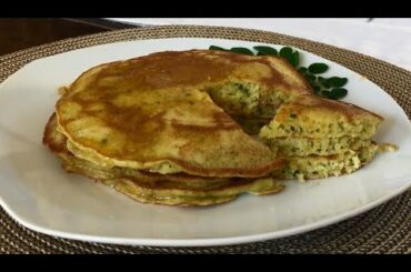 EASY Fool Proof FLUFFY Pancakes using ORDINARY BREAD FLOUR || Healthy Malunggay Pancakes