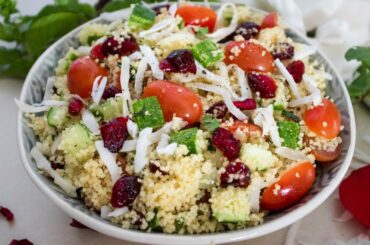 Healthy Couscous Salad with Maple Ginger Dressing