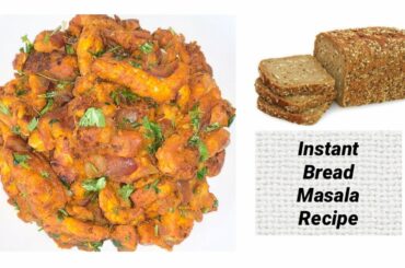 Instant Multigrain Bread Masala Breakfast Recipe/ How To Make Indian Style Bread Masala At Home
