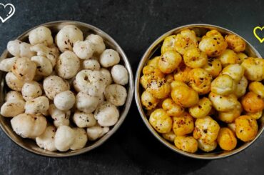 MAKHANA snacks recipe in hindi 😋😋 | fox nuts snack recipes | HEALTHY INDIAN snacks for evening