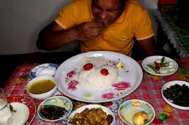 Most Popular Food For Delicious Rice With Chicken Curry Egg Vegetable Healthy Food Eating With Sound