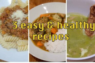 3 EASY AND HEALTHY RECIPES // Perfect freezer meals for lunch and dinner
