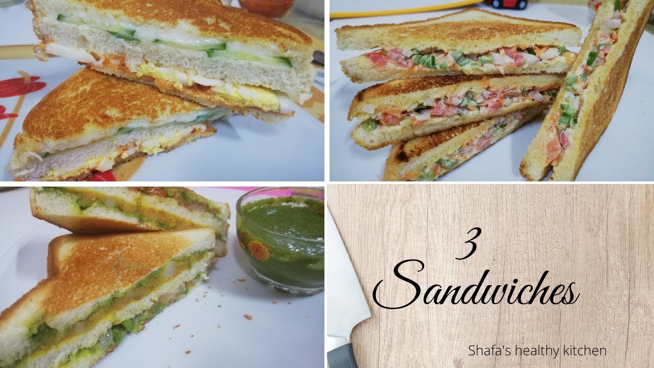 3 easy sandwiches Recipe | Quick Sandwich | Bread Sandwich | Bachelors Sandwich | Breakfast Recipe 3 easy sandwiches Recipe | Quick Sandwich | Bread Sandwich | Bachelors Sandwich | Breakfast Recipe