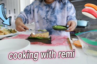 COOKING WITH REMI!! make sushi and banana bread with me!!