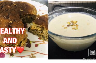 NO SUGAR, NO MAIDA ATTA CAKE AND RABRI ❤️ | HEALTHY FOOD RECIPES ❤️
