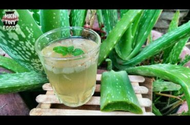 Aloe vera Juice Recipe | Healthy food | Aloe vera Juice at home | Miniature Cooking EP21