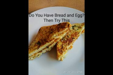 Quick n Healthy Snack 😋 |2 minute recipe|Bread omlette|Sandwich