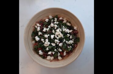 EASY & HEALTHY RECIPE - QUINOA SALAD & CHICKPEAS PITA